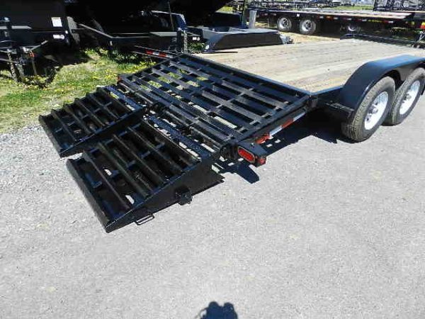 Big Tex 7 x 18 Low Profile Equipment Trailer Mega Ramps - Image 5