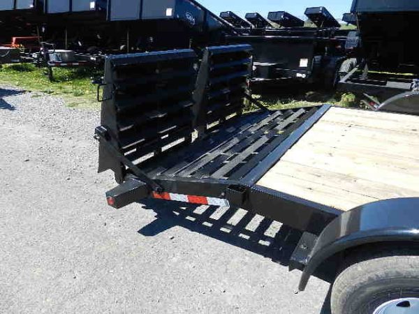 Big Tex 7 x 18 Low Profile Equipment Trailer Mega Ramps - Image 6