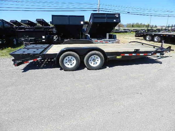 Big Tex 7 x 18 Low Profile Equipment Trailer Mega Ramps - Image 3