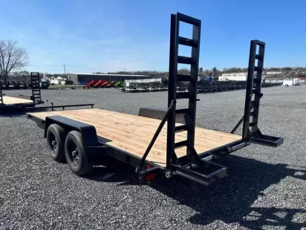 BWise 7 x 18 Low Profile LE Equipment Trailer Ladder Ramps - Image 2
