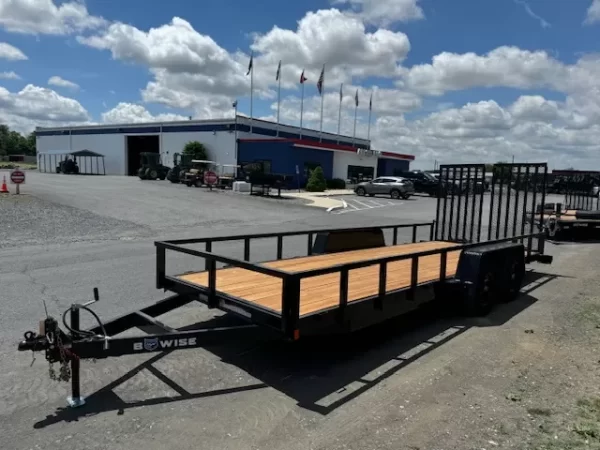 BWise 7 x 20 Low Profile Equipment Trailer Landscape Ramp - Image 4
