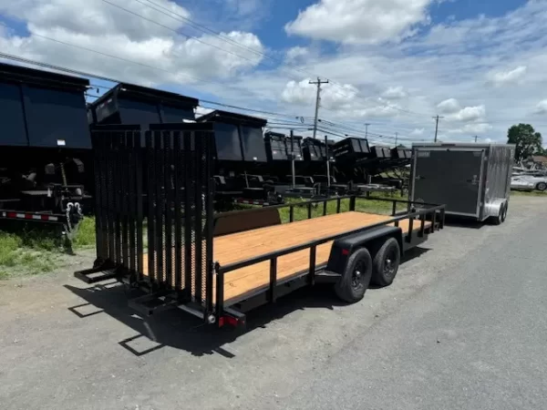 BWise 7 x 20 Low Profile Equipment Trailer Landscape Ramp - Image 2