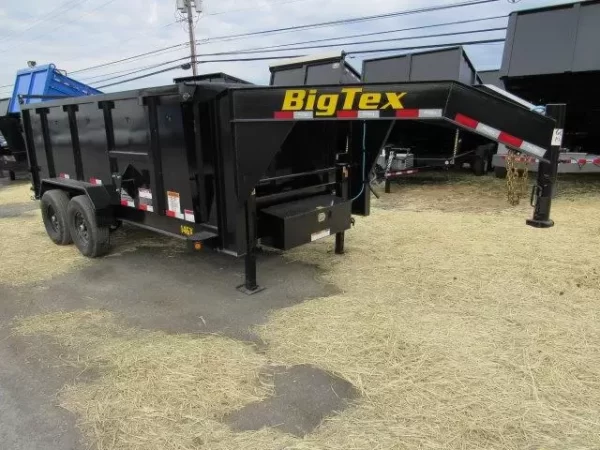Big Tex 7 x 14 Gooseneck Dump Trailer – Solid High Sides