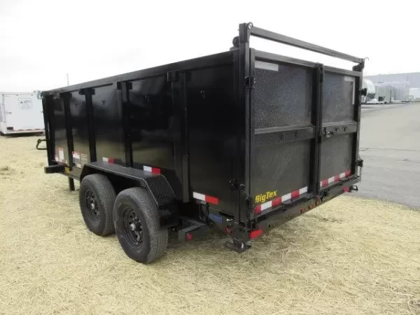 Big Tex 7 x 14 Gooseneck Dump Trailer Solid High Sides - Image 4