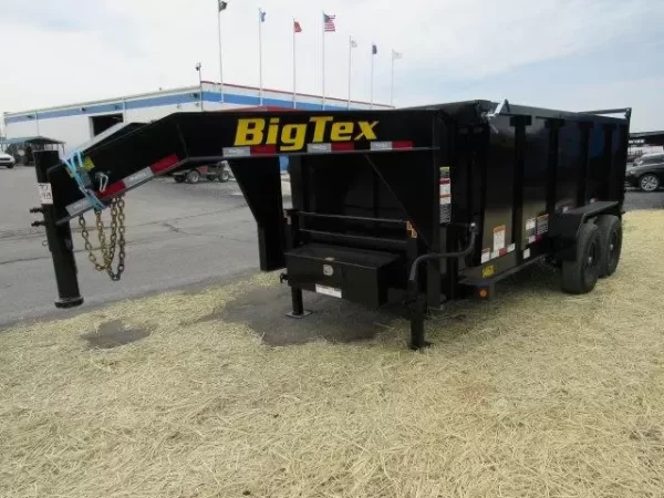 Big Tex 7 x 14 Gooseneck Dump Trailer Solid High Sides - Image 5