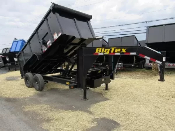 Big Tex 7 x 14 Gooseneck Dump Trailer Solid High Sides - Image 3