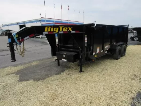 Big Tex 7 x 16 Gooseneck Dump Trailer – Solid High Sides