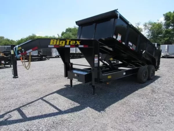 Big Tex 7 x 16 Gooseneck Dump Trailer 10K Axles - Image 8