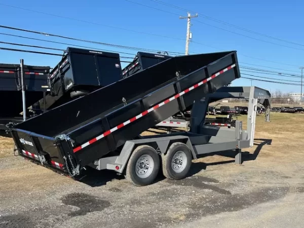 BWise 7 x 16 Gooseneck Dump Trailer – Heavy Duty - Image 4