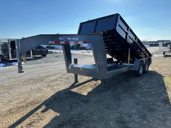 BWise 7 x 16 Gooseneck Dump Trailer – Heavy Duty - Image 9