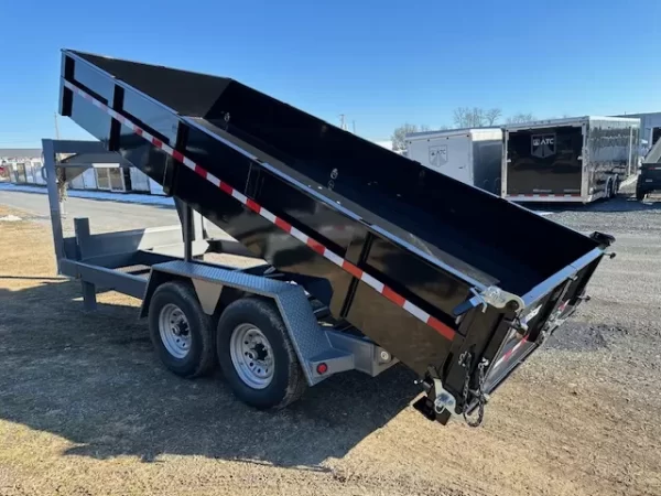 BWise 7 x 16 Gooseneck Dump Trailer – Heavy Duty - Image 2
