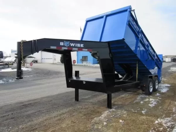 BWise 7 x 16 Heavy Duty Gooseneck Dump – Ultimate Dump Trailer