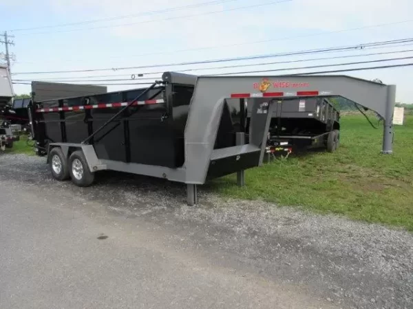 BWise 7 x 16 Heavy Duty Gooseneck Dump – Ultimate Dump Trailer