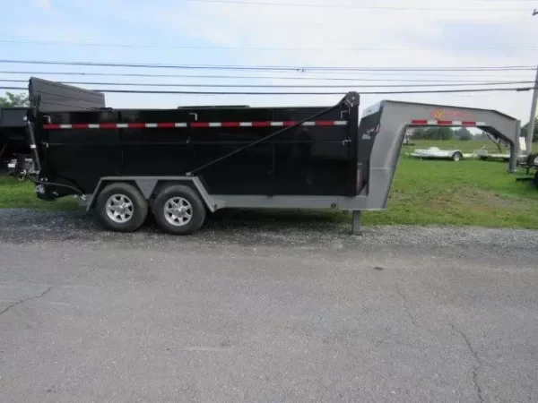 BWise 7 x 16 Heavy Duty Gooseneck Dump – Ultimate Dump Trailer - Image 3