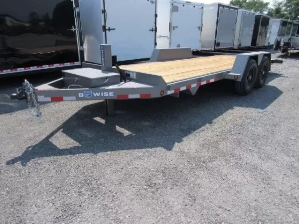 BWise 7 x 20 Low Profile Full Tilt Equipment Trailer Hydraulic Tilt - Image 8