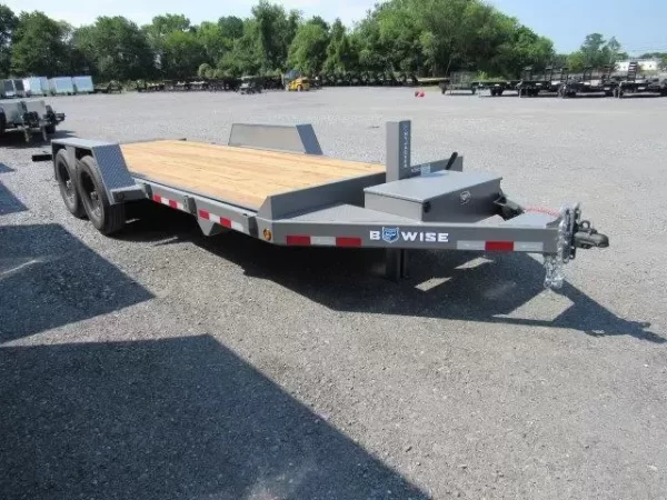BWise 7 x 20 Low Profile Full Tilt Equipment Trailer Hydraulic Tilt