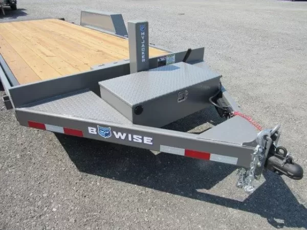 BWise 7 x 20 Low Profile Full Tilt Equipment Trailer Hydraulic Tilt - Image 4