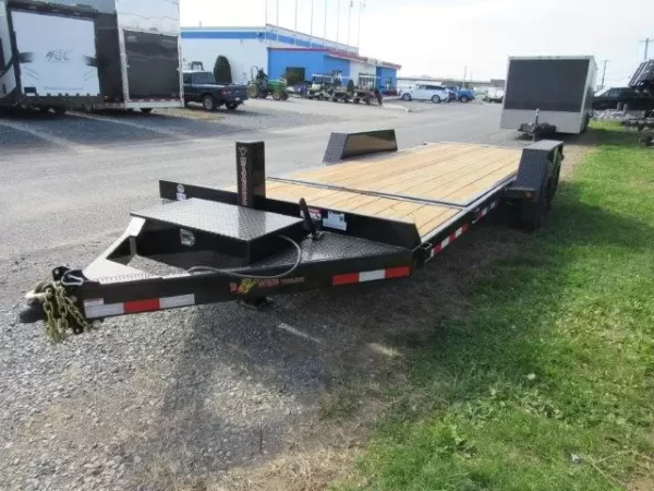 BWise 7 x 22 Low Profile Split Tilt Equipment Trailer 8K Axles - Image 6