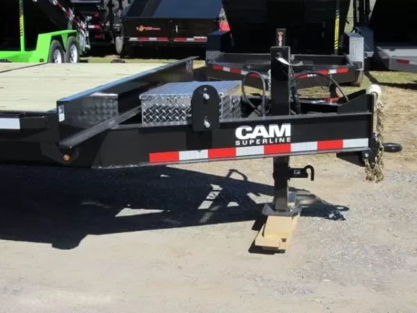 CAM Superline 8 x 24 Equipment Trailer Powered Split Tilt - Image 3