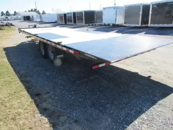 CAM Superline 8 x 24 Equipment Trailer Powered Split Tilt - Image 2