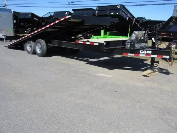 CAM Superline 8 x 24 Equipment Trailer Powered Split Tilt - Image 4