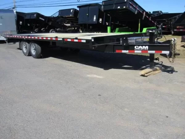 CAM Superline 8 x 24 Equipment Trailer Powered Split Tilt