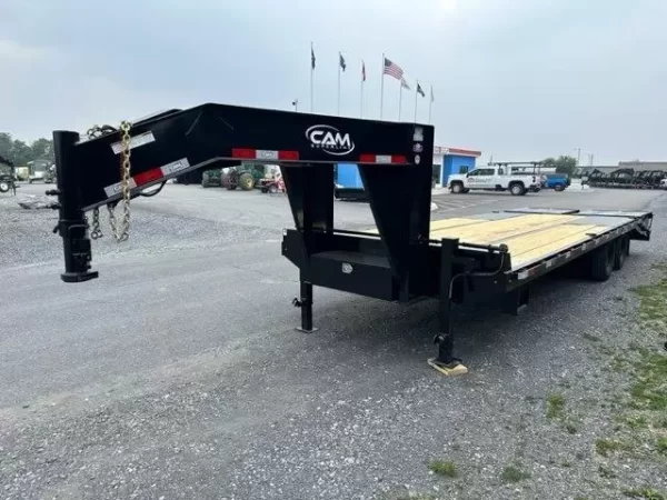 CAM Superline 8 x 25 Deckover Gooseneck Equipment Trailer - Image 7