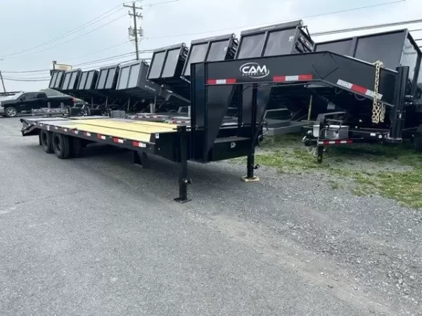 CAM Superline 8 x 25 Deckover Gooseneck Equipment Trailer