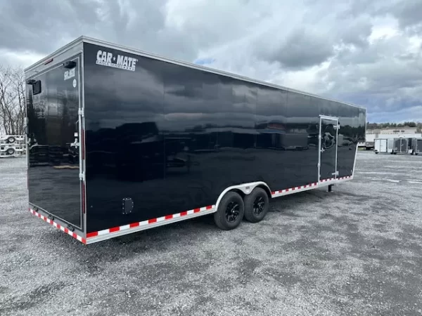 Car Mate 8.5 x 38 Enclosed Gooseneck Trailer Aluminum Wheels - Image 5