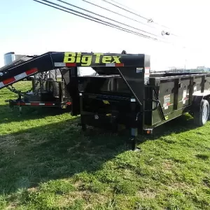 Big Tex 7 x 16 Gooseneck Dump Trailer – Combo Gate & Ramps