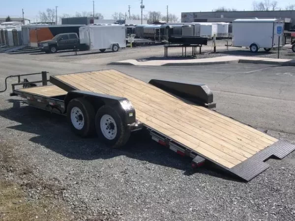 CAM Superline 8 x 24 Full Width Equipment Trailer – Ladder Ramps