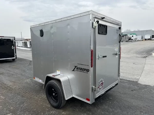 Homesteader 5 x 8 Enclosed V-Nose Cargo Trailer Ramp Door - Image 3