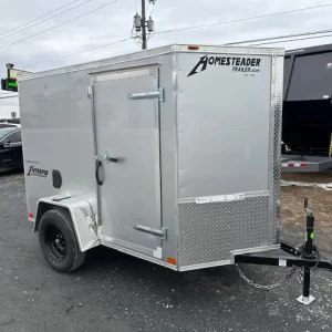 Homesteader 5 x 8 Enclosed V-Nose Cargo Trailer Ramp Door