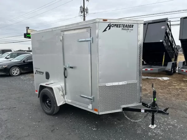 Homesteader 5 x 8 Enclosed V-Nose Cargo Trailer Ramp Door