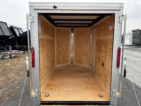 Homesteader 5 x 8 Enclosed V-Nose Cargo Trailer Ramp Door - Image 8