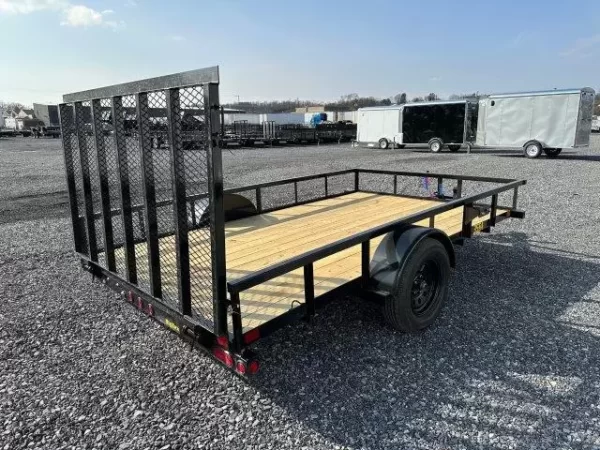 Big Tex 7 x 12 Landscape Utility Trailer – Rear Ramp Gate - Image 3
