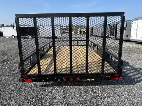 Big Tex 7 x 12 Landscape Utility Trailer – Rear Ramp Gate - Image 4