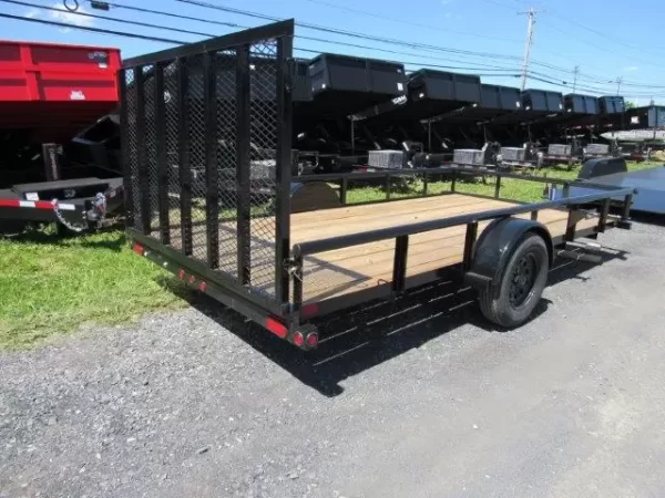 Big Tex 7 x 14 Landscape Utility Trailer – Rear Ramp Gate - Image 6