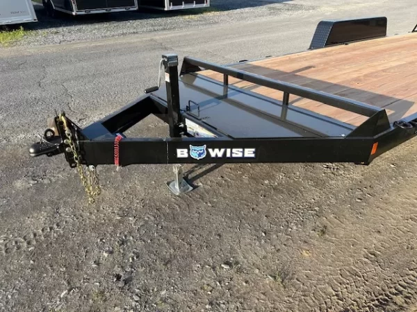 BWise 7 x 18 Equipment Trailer – Split Landscape Ramp - Image 4
