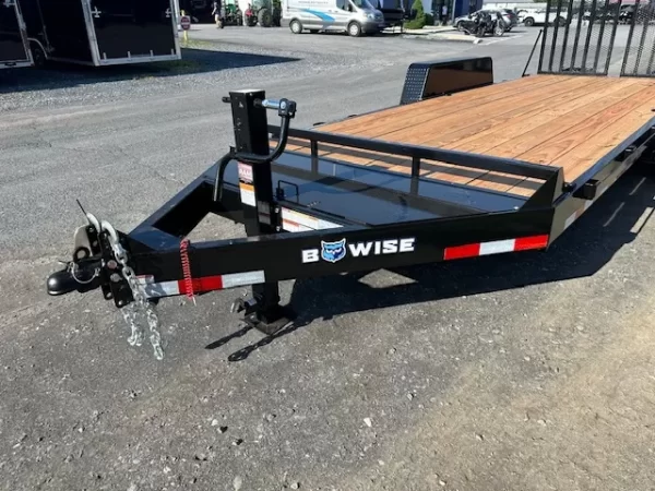 BWise 7 x 18 Low Profile Equipment Trailer – Landscape Ramp - Image 2