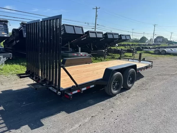BWise 7 x 18 Low Profile Equipment Trailer – Landscape Ramp - Image 4