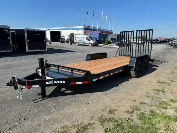 BWise 7 x 18 Low Profile Equipment Trailer – Landscape Ramp - Image 6