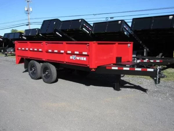 BWise 7 x 14 Deckover Dump Trailer Fold Down Sides