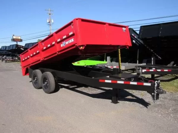 BWise 7 x 14 Deckover Dump Trailer Fold Down Sides - Image 7