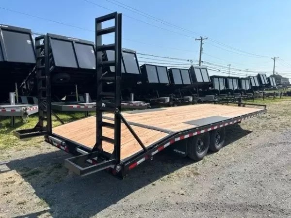 BWise 8.5 x 24 Deckover Equipment Trailer Ladder Ramps - Image 2