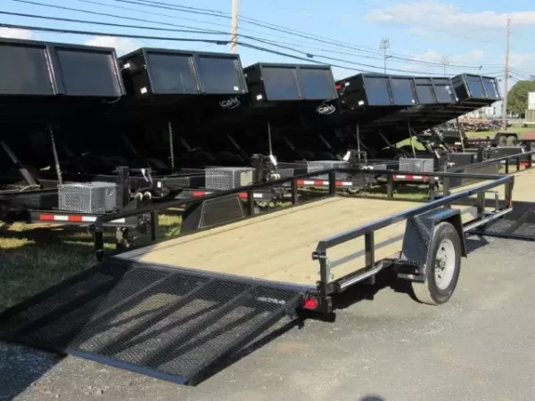 Cam Superline 7 x 12 Landscape Utility Trailer – Rear Landscape Gate - Image 2