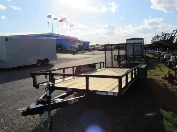 Cam Superline 7 x 16 Landscape Utility Trailer – Rear Landscape Gate - Image 5