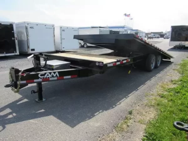 CAM Superline 8 x 24 Deckover Equipment Trailer Power Split Tilt - Image 4