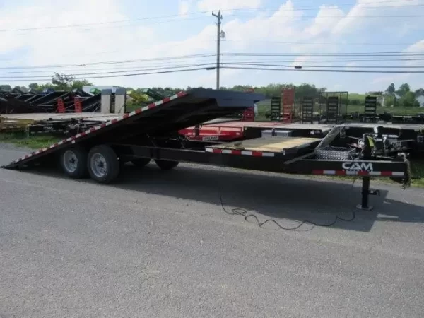 CAM Superline 8 x 24 Deckover Equipment Trailer Power Split Tilt - Image 6