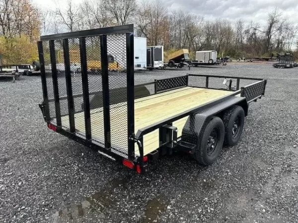 Cam Superline 7 x 14 Landscape Utility Trailer – Side ATV Ramps - Image 4